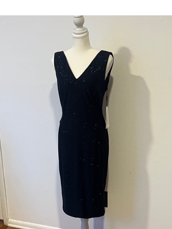 Calvin Klein Dresses & Skirts - Calvin Klein Navy blue Sleeveless Midi Dress w/Subtle Sparkle, womens size 6